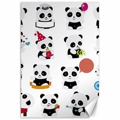 Playing Pandas Cartoons Canvas 20  X 30  by Semog4