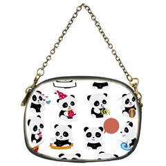 Playing Pandas Cartoons Chain Purse (one Side) by Semog4