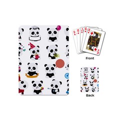 Playing Pandas Cartoons Playing Cards Single Design (mini)