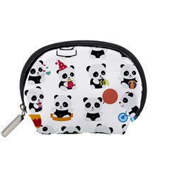 Playing Pandas Cartoons Accessory Pouch (small) by Semog4