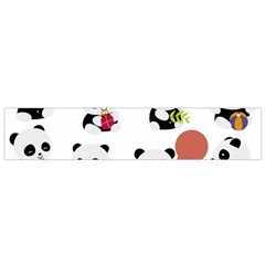 Playing Pandas Cartoons Small Premium Plush Fleece Scarf by Semog4