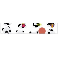 Playing Pandas Cartoons Large Premium Plush Fleece Scarf 