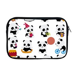 Playing Pandas Cartoons Apple Macbook Pro 17  Zipper Case by Semog4