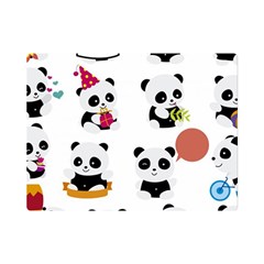 Playing Pandas Cartoons Premium Plush Fleece Blanket (mini) by Semog4