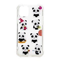 Playing Pandas Cartoons Iphone 11 Pro 5 8 Inch Tpu Uv Print Case by Semog4