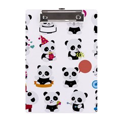 Playing Pandas Cartoons A5 Acrylic Clipboard by Semog4