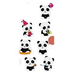 Playing Pandas Cartoons Iphone 14 Black Uv Print Case