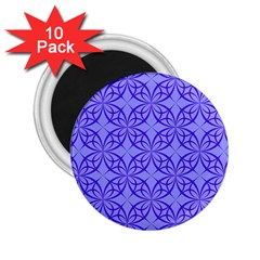 Decor Pattern Blue Curved Line 2 25  Magnets (10 Pack)  by Semog4