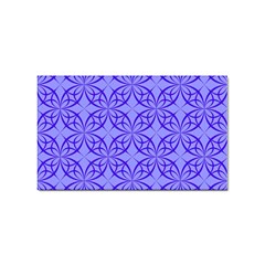 Decor Pattern Blue Curved Line Sticker Rectangular (100 Pack) by Semog4