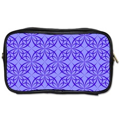 Decor Pattern Blue Curved Line Toiletries Bag (one Side) by Semog4