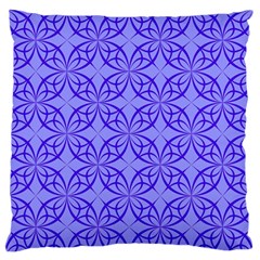 Decor Pattern Blue Curved Line Standard Premium Plush Fleece Cushion Case (one Side) by Semog4