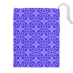 Decor Pattern Blue Curved Line Drawstring Pouch (5xl) by Semog4