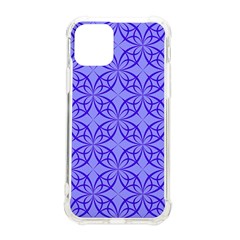 Decor Pattern Blue Curved Line Iphone 11 Pro 5 8 Inch Tpu Uv Print Case by Semog4