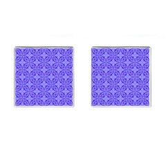 Decor Pattern Blue Curved Line Cufflinks (square) by Semog4