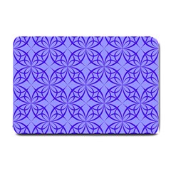 Decor Pattern Blue Curved Line Small Doormat by Semog4