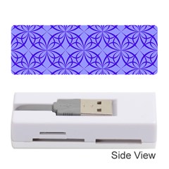 Decor Pattern Blue Curved Line Memory Card Reader (stick) by Semog4