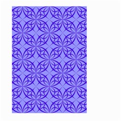 Decor Pattern Blue Curved Line Large Garden Flag (two Sides) by Semog4