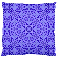 Decor Pattern Blue Curved Line Large Cushion Case (two Sides) by Semog4