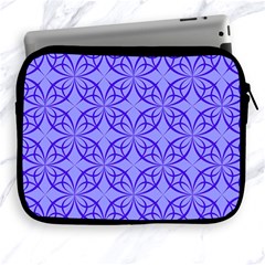 Decor Pattern Blue Curved Line Apple Ipad 2/3/4 Zipper Cases by Semog4