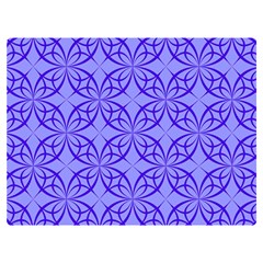 Decor Pattern Blue Curved Line Premium Plush Fleece Blanket (extra Small) by Semog4