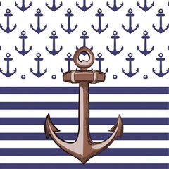 Anchor Background Design Play Mat (rectangle) by Semog4