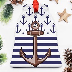 Anchor Background Design Ornament (bell)