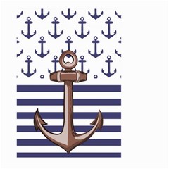 Anchor Background Design Large Garden Flag (two Sides) by Semog4