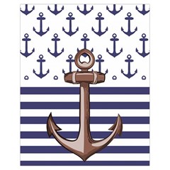 Anchor Background Design Drawstring Bag (small) by Semog4