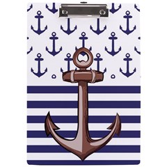 Anchor Background Design A4 Acrylic Clipboard by Semog4