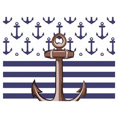 Anchor Background Design Premium Plush Fleece Blanket (extra Small)