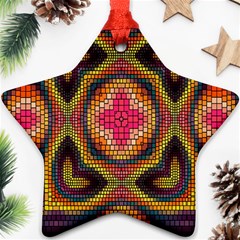 Kaleidoscope Art Pattern Ornament Ornament (star)