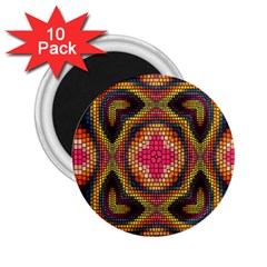 Kaleidoscope Art Pattern Ornament 2 25  Magnets (10 Pack)  by Semog4