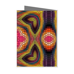 Kaleidoscope Art Pattern Ornament Mini Greeting Cards (pkg Of 8)