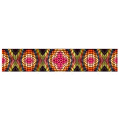 Kaleidoscope Art Pattern Ornament Small Premium Plush Fleece Scarf