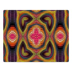 Kaleidoscope Art Pattern Ornament Premium Plush Fleece Blanket (large)