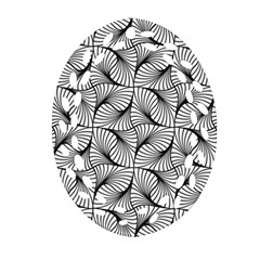 Abstract Seamless Pattern Oval Filigree Ornament (two Sides)