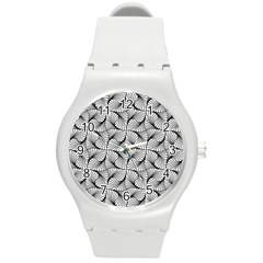 Abstract Seamless Pattern Round Plastic Sport Watch (m) by Semog4