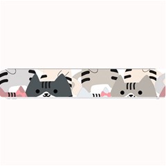 Cute Cat Couple Seamless Pattern Cartoon Small Bar Mat