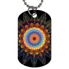 Colorful Prismatic Chromatic Dog Tag (two Sides) by Semog4