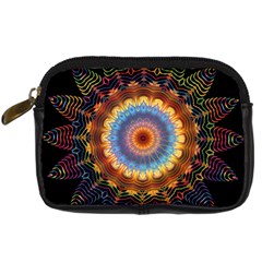 Colorful Prismatic Chromatic Digital Camera Leather Case by Semog4