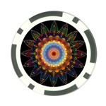 Colorful Prismatic Chromatic Poker Chip Card Guard (10 pack) Front