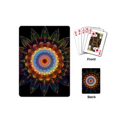 Colorful Prismatic Chromatic Playing Cards Single Design (mini)