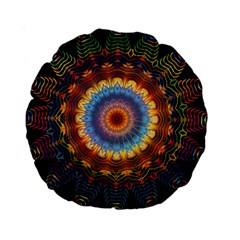 Colorful Prismatic Chromatic Standard 15  Premium Round Cushions by Semog4