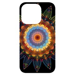 Colorful Prismatic Chromatic Iphone 14 Pro Black Uv Print Case by Semog4