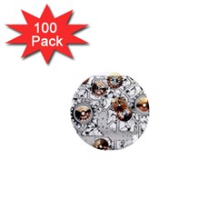 Gears Movement Machine 1  Mini Magnets (100 pack) 