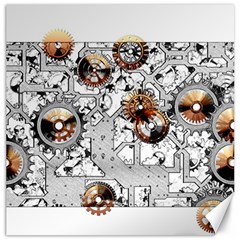 Gears Movement Machine Canvas 20  x 20 