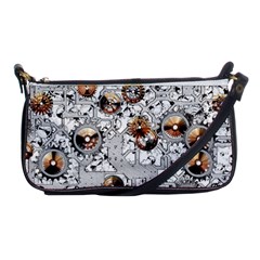 Gears Movement Machine Shoulder Clutch Bag by Semog4