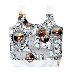 Gears Movement Machine Full Print Recycle Bag (L)