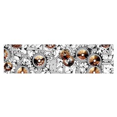 Gears Movement Machine Oblong Satin Scarf (16  x 60 )