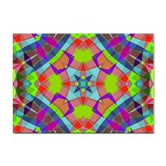 Farbenpracht Kaleidoscope Pattern Sticker A4 (10 Pack) by Semog4